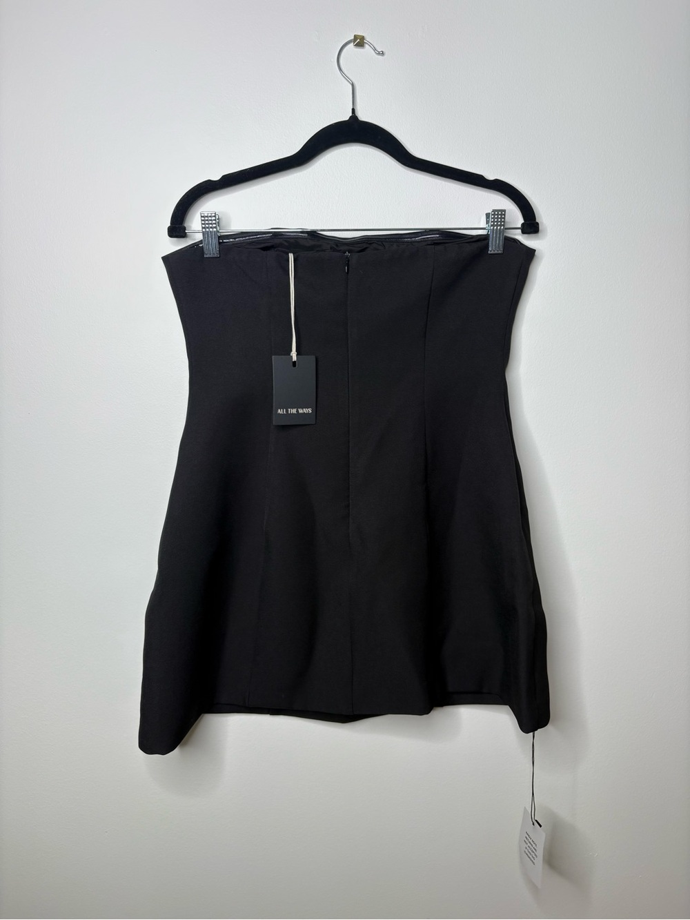 ALL THE WAYS Nikola Strapless Mini Dress Black Tube - Picture 5 of 7